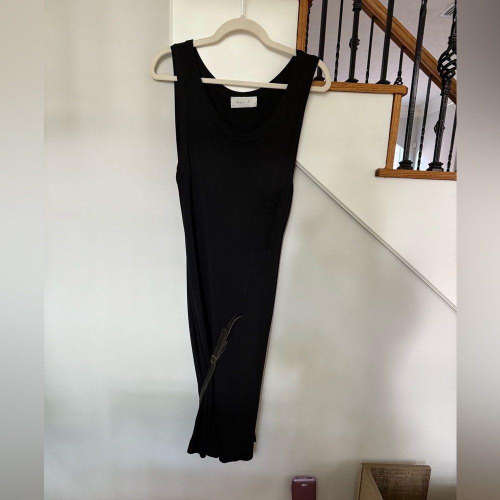 A.L.C. Draped, black, draped shift dress